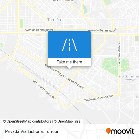 Privada Vía Lisbona map