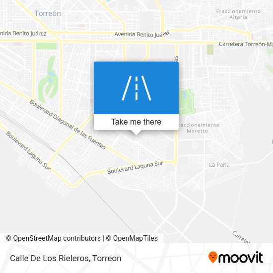 Mapa de Calle De Los Rieleros