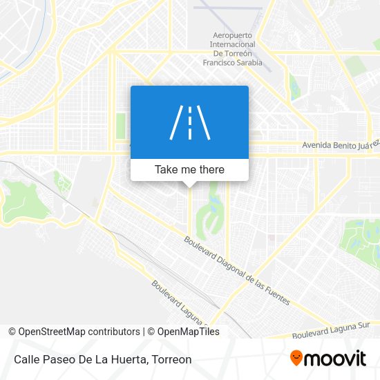 Mapa de Calle Paseo De La Huerta