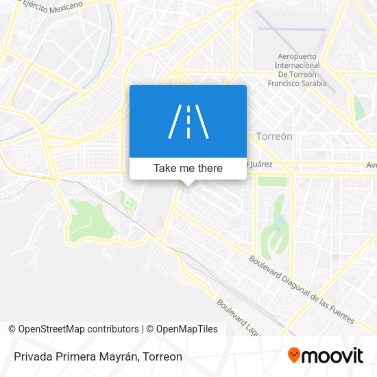 Privada Primera Mayrán map