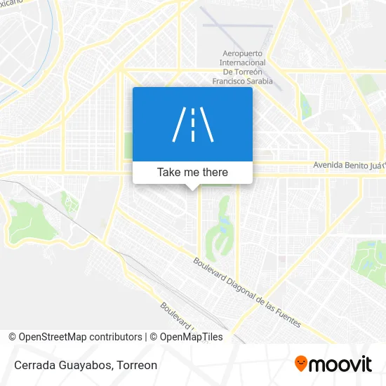 Cerrada Guayabos map