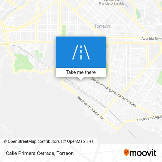 Calle Primera Cerrada map