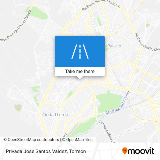 Mapa de Privada Jose Santos Valdez