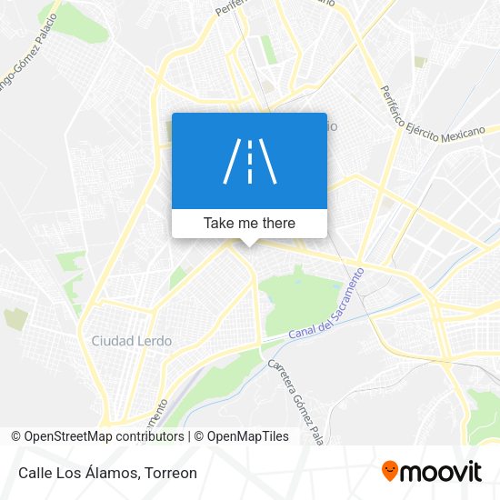 Mapa de Calle Los Álamos