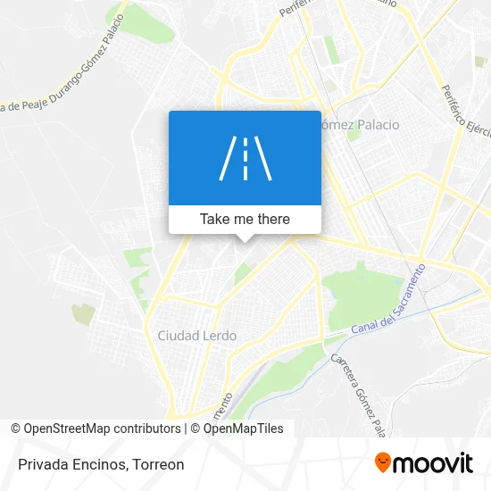 Privada Encinos map