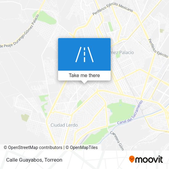 Mapa de Calle Guayabos
