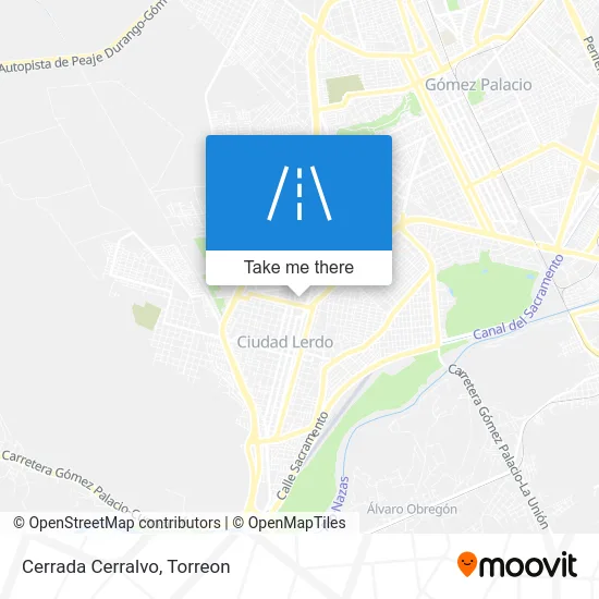 Cerrada Cerralvo map