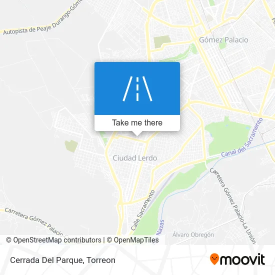 Cerrada Del Parque map