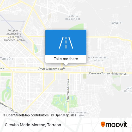 Mapa de Circuito Mario Moreno