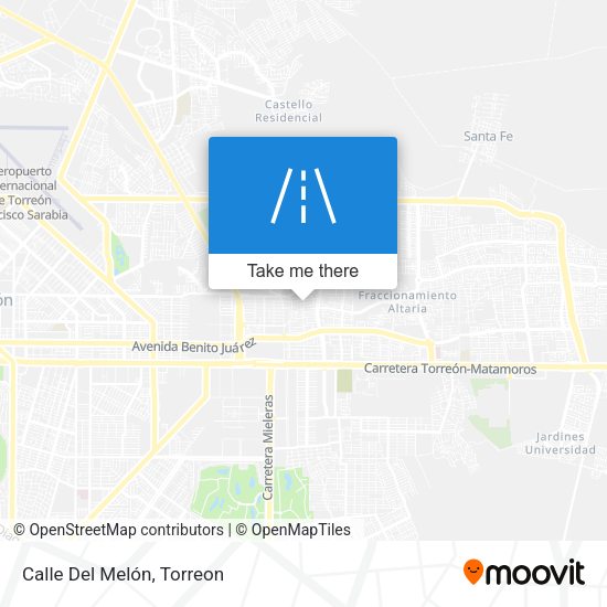 Mapa de Calle Del Melón