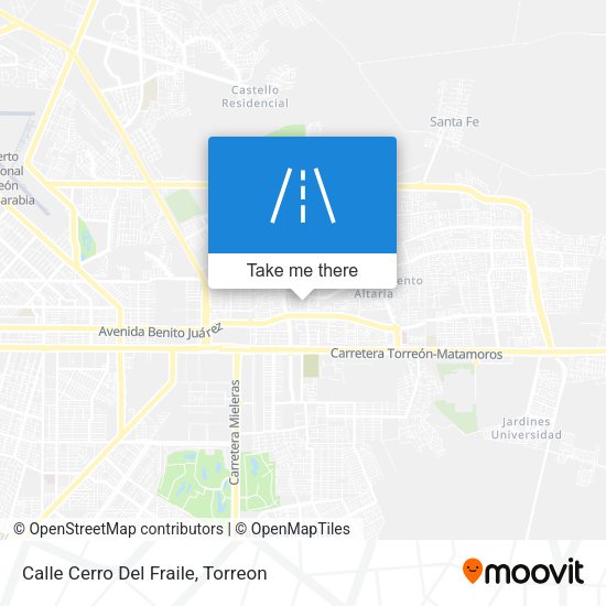 Mapa de Calle Cerro Del Fraile