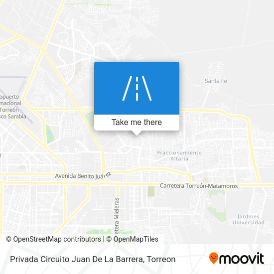 Mapa de Privada Circuito Juan De La Barrera