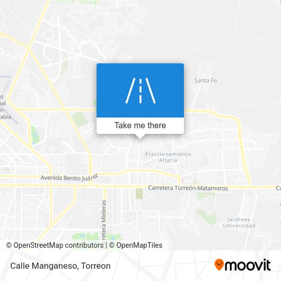 Mapa de Calle Manganeso