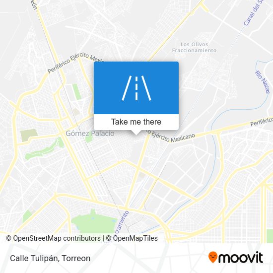 Mapa de Calle Tulipán