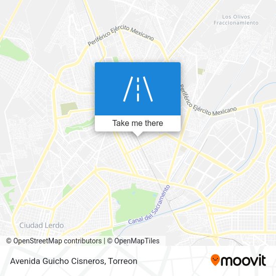 Mapa de Avenida Guicho Cisneros
