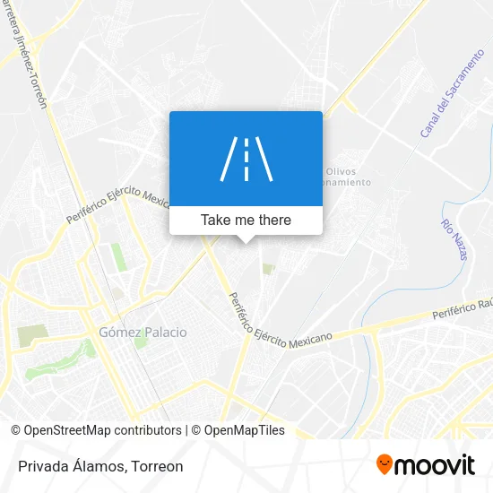 Privada Álamos map