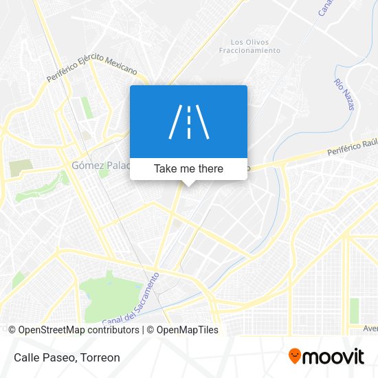Mapa de Calle Paseo