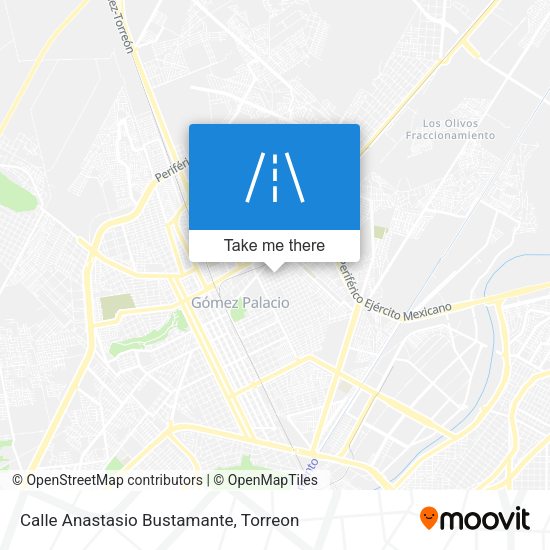 Mapa de Calle Anastasio Bustamante