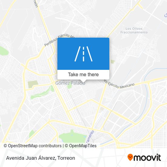 Mapa de Avenida Juan Álvarez