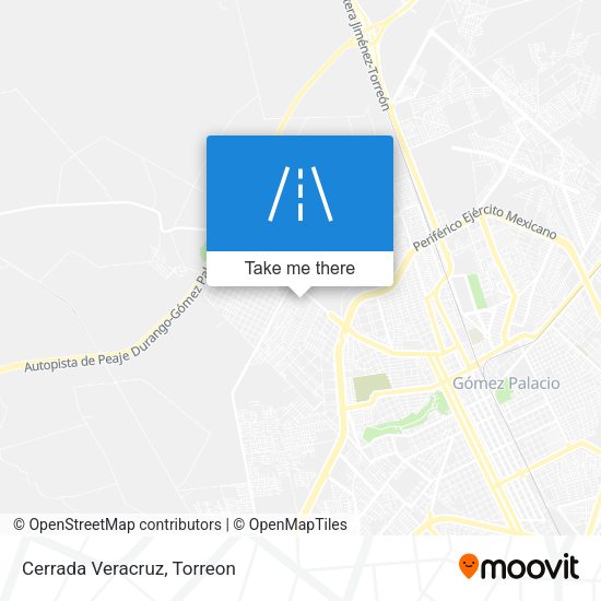 Mapa de Cerrada Veracruz