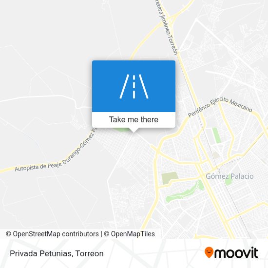 Mapa de Privada Petunias