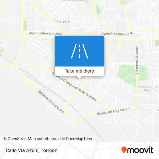 Mapa de Calle Vía Azuni