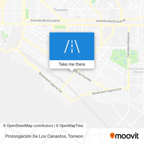 Prolongación De Los Canastos map