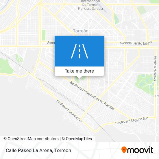 Mapa de Calle Paseo La Arena