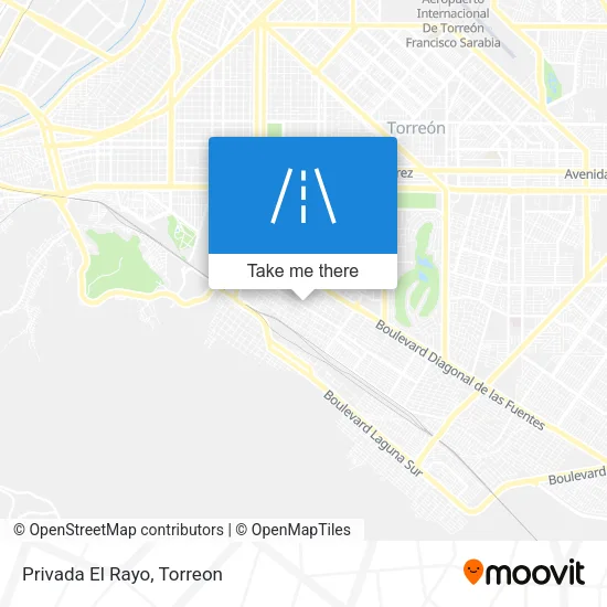 Privada El Rayo map