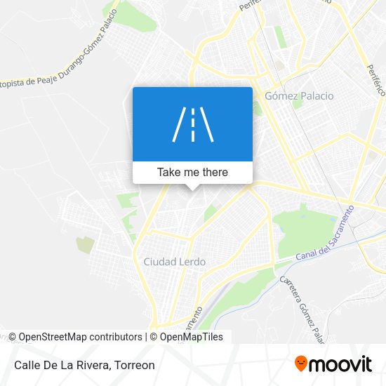 Mapa de Calle De La Rivera