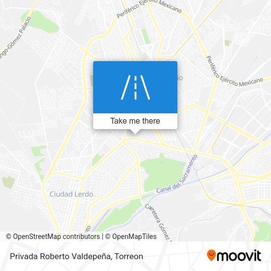 Privada Roberto Valdepeña map