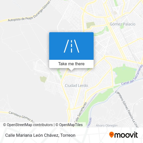 Calle Mariana León Chávez map