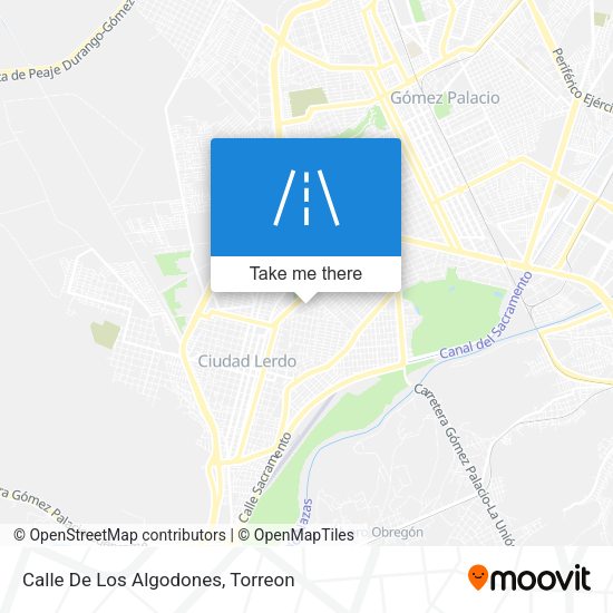 Mapa de Calle De Los Algodones