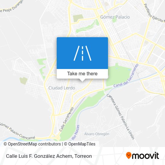 Mapa de Calle Luis F. González Achem