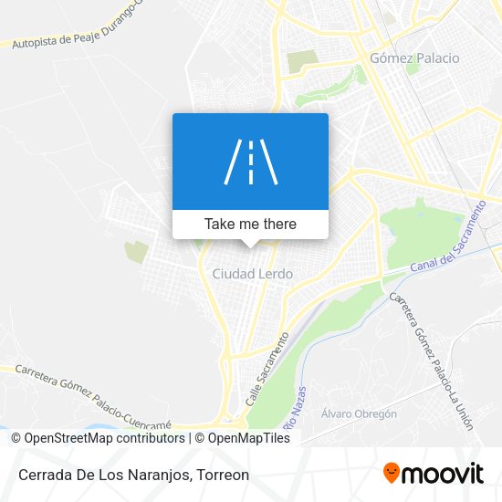 Mapa de Cerrada De Los Naranjos