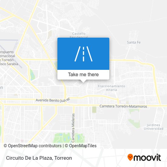 Mapa de Circuito De La Plaza