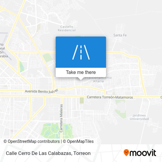 Calle Cerro De Las Calabazas map