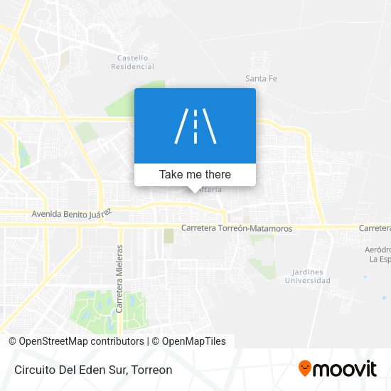 Circuito Del Eden Sur map