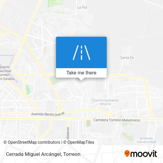 Cerrada Miguel Arcángel map