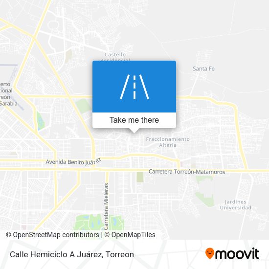 Calle Hemiciclo A Juárez map
