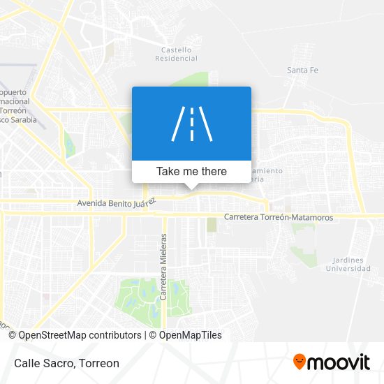 Mapa de Calle Sacro