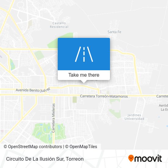 Circuito De La Ilusión Sur map