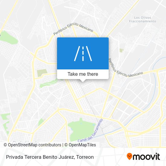 Mapa de Privada Tercera Benito Juárez