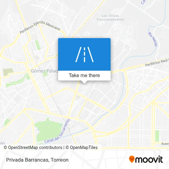 Privada Barrancas map