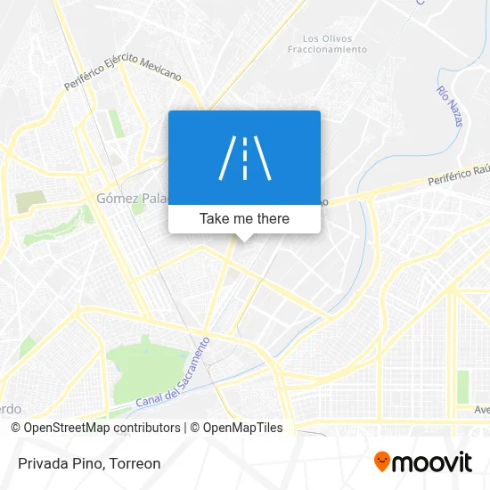 Privada Pino map