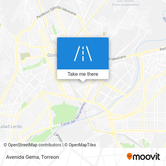 Mapa de Avenida Gema