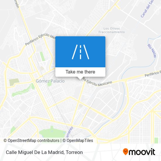 Mapa de Calle Miguel De La Madrid