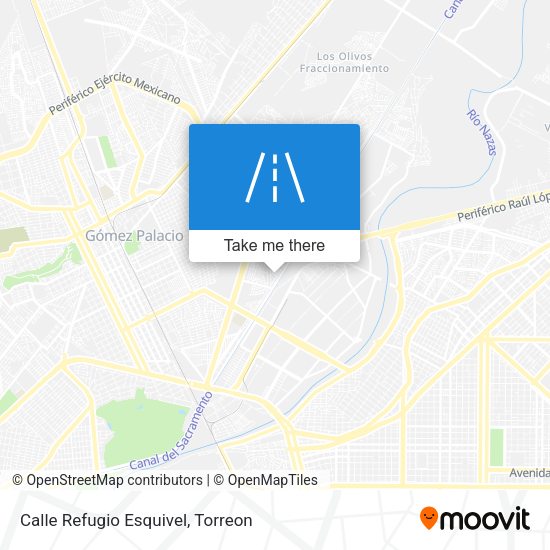 Mapa de Calle Refugio Esquivel