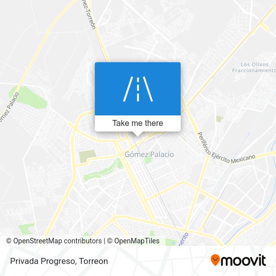 Mapa de Privada Progreso