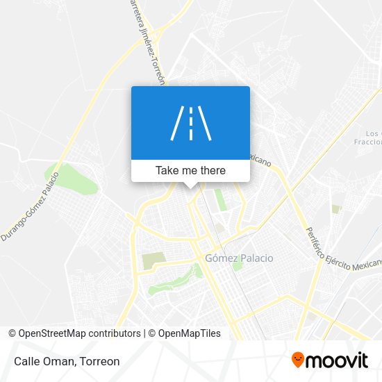 Mapa de Calle Oman